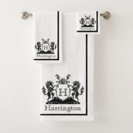 Royal Horse Wappen Badezimmer Handtuch Set
