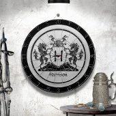 Royal Horse Wappen Monogram Dartscheibe