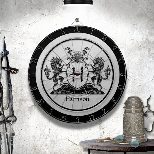 Royal Horse Wappen Monogram Dartscheibe