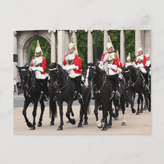 Royal Household Cavalry, London, England Postkarte (Vorderseite)