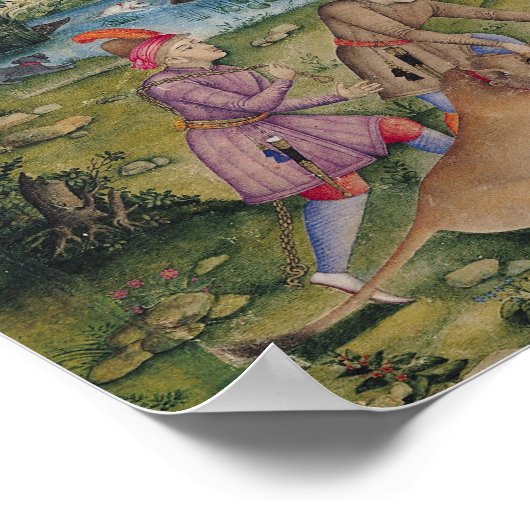 Royal Hunt, from Isfahan, Iran Poster (Ecke)