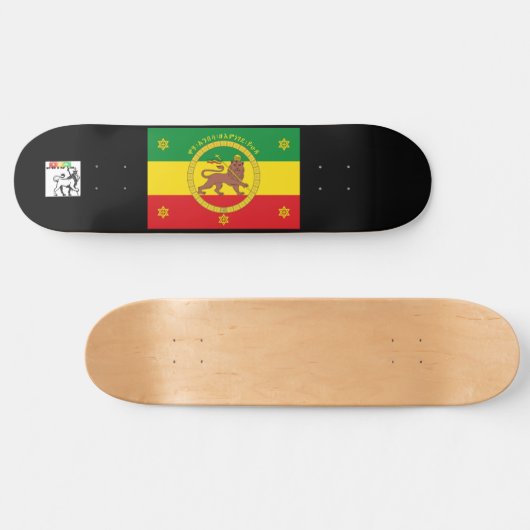 Royal I-tiopia Skateboard Deck von Iya Prints (Horizontal)