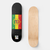 Royal I-tiopia Skateboard Deck von Iya Prints (Vorderseite)