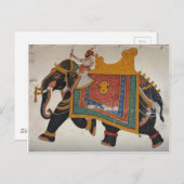 Royal Indian Elephant Postkarte (Vorne/Hinten)