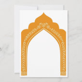 Royal Indian Wedding Invitation – Gold Design Einladung (Rückseite)