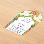 Royal Indian Wedding Invitation | Gold Traditional Acryleinladungen (Ablage )