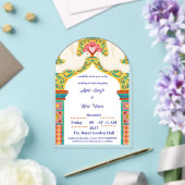 Royal Indian Wedding Invitation | Gold Traditional Acryleinladungen (Insitu (Hochzeit))