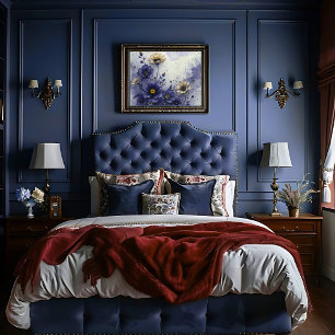 Royal Indigo Viktorianisch Mitternacht Bloom Decou Seidenpapier