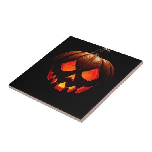 Royal Jack-O-Lantern Halloween Ceramic Tile Fliese (Seite)