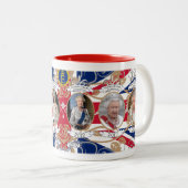 Royal Jubilee Tribute Tasse - Königin Elizabeth II (VorderseiteRechts)
