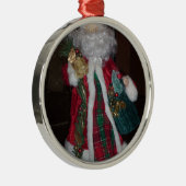 Royal Kariert Santa Collection Silbernes Ornament (Rechts)