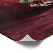 Royal Kathak Mudra Classical Dance Heritage Art Poster (Ecke)