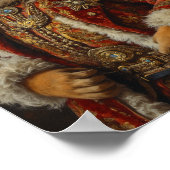 Royal Keeshond Portrait Poster (Ecke)