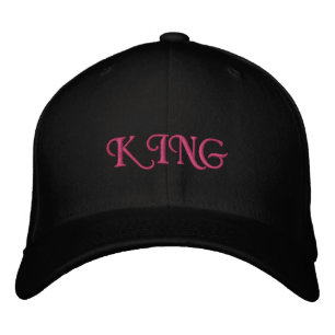 Royal King Basic Flexfit Wollmütze Schwarz Elegant Bestickte Baseballkappe