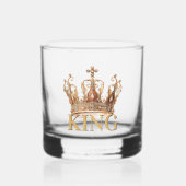 Royal King Gold Gilded Crown Whiskyglas (Vorderseite)