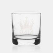 Royal King Gold Gilded Crown Whiskyglas (Rückseite)