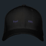 Royal King Printed Black Wool Stylish Outfit-Hat Bestickte Baseballkappe<br><div class="desc">Own your crown with this dynamic Basic Flexfit Wool Cap, “KING” front side, “RICH” back side Printed , "Royal" front right, "Power" left side, "Pride" Right side Custom Text Printed, Perfect for those who lead with power and wear their pride like a crown every day. Crafted for premium comfort and...</div>
