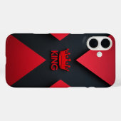 Royal King Red & Black Crown Phone Case (Rückseite (Horizontal))