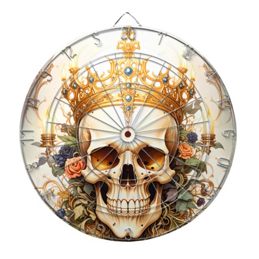 Royal King Skull Dartboard Dartscheibe (vorne)
