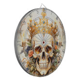 Royal King Skull Dartboard Dartscheibe (Vorderseite Links)