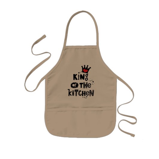 Royal Koch Schürze: König der Küche Kinderschürze (Vorne)