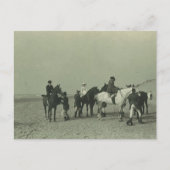 Royal Ladys on beach sidesaddle #015SS Postkarte (Vorderseite)