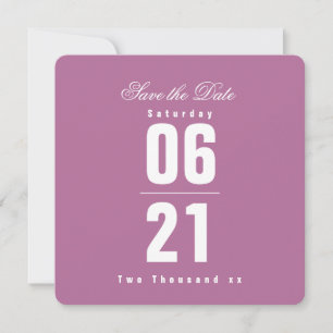 Royal Lavender Celebration Solid Save the Date