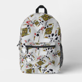 "Royal Layer: A Stack of Kings Poker Cards" Bedruckter Rucksack (Vorderseite)