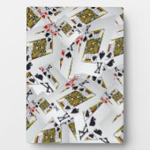 "Royal Layer: A Stack of Kings Poker Cards" Fotoplatte (Vorderseite)