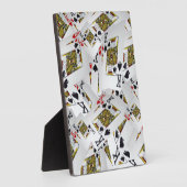 "Royal Layer: A Stack of Kings Poker Cards" Fotoplatte (Seite)