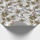 "Royal Layer: A Stack of Kings Poker Cards" Geschenkpapier (Ecke)
