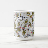 "Royal Layer: A Stack of Kings Poker Cards" Kaffeetasse (Mittel)