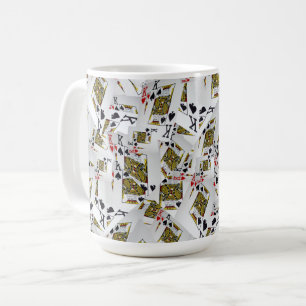"Royal Layer: A Stack of Kings Poker Cards" Kaffeetasse