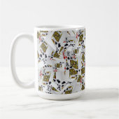 "Royal Layer: A Stack of Kings Poker Cards" Kaffeetasse (Links)