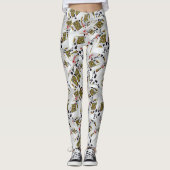 "Royal Layer: A Stack of Kings Poker Cards" Leggings (Vorderseite)