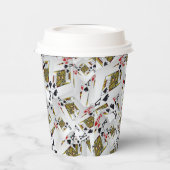 "Royal Layer: A Stack of Kings Poker Cards" Pappbecher (Links)