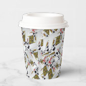 "Royal Layer: A Stack of Kings Poker Cards" Pappbecher (Rechts)