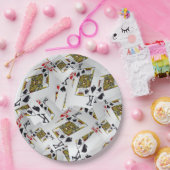 "Royal Layer: A Stack of Kings Poker Cards" Pappteller (Party)