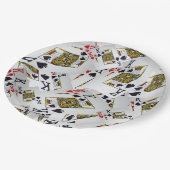 "Royal Layer: A Stack of Kings Poker Cards" Pappteller (Schrägansicht)