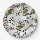 "Royal Layer: A Stack of Kings Poker Cards" Pappteller (Vorderseite)