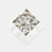 "Royal Layer: A Stack of Kings Poker Cards" Serviette (Ecke)