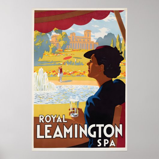 Royal Leamington Spa Poster Vintage Britisch Reise (Vorne)