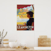 Royal Leamington Spa Poster Vintage Britisch Reise (Küche)