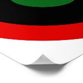Royal Libyan Air Force Roundel (1951-1969) Poster (Ecke)