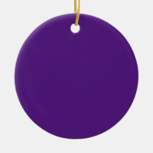 Royal Lila #52187E, grau Lila Keramik Ornament