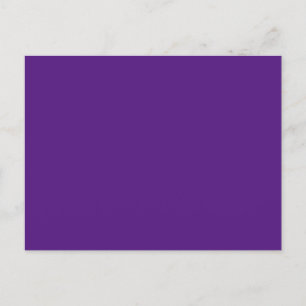 Royal Lila #52187E Menus Einladungspostkarte