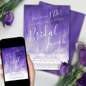 Royal lila abstrakt Art Brigade Einladung