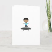 Royal Lila and Blue Trampolin Birthday Party Einladung (Rückseite)