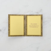 Royal Lila and Gold Dankeschön Note Card Dankeskarte (Innenseite)