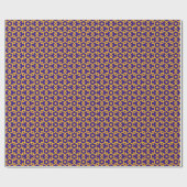 Royal Lila and Gold Link Pattern Geschenkpapier (Flach)